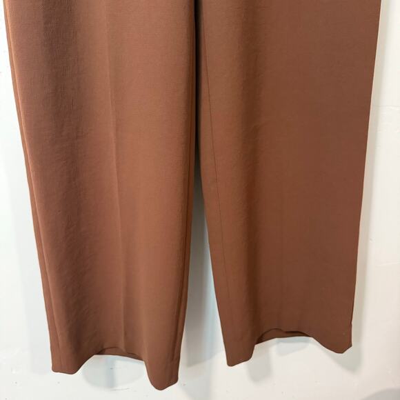 Aritzia Wilfred Women's Alanya Pants High Waist Wide Leg Crepe Trouser Dress 4 - Picture 3 of 9